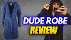 The Dude Robe Luxury Hoodie Bathrobe Review Video