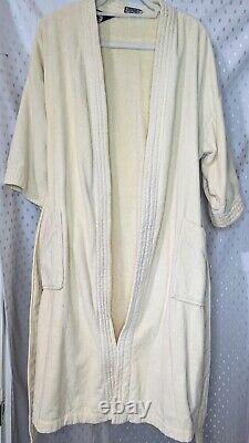 The Men's Store Bloomingdale's Heavy Cotton Bathrobe / Spa Robe Made In Brazil