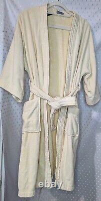 The Men's Store Bloomingdale's Heavy Cotton Bathrobe / Spa Robe Made In Brazil