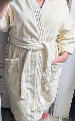 The Men's Store Bloomingdale's Heavy Cotton Bathrobe / Spa Robe Made In Brazil