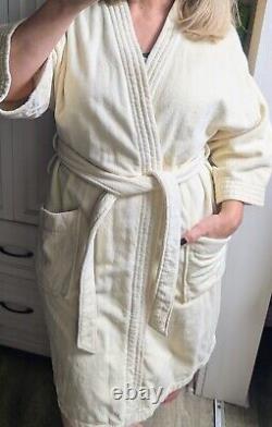 The Men's Store Bloomingdale's Heavy Cotton Bathrobe / Spa Robe Made In Brazil