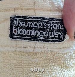 The Men's Store Bloomingdale's Heavy Cotton Bathrobe / Spa Robe Made In Brazil