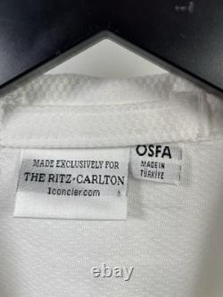 The Ritz-Carlton Cotton Waffle Knit Bath Robe White One Size NWOT