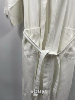 The Ritz-Carlton Cotton Waffle Knit Bath Robe White One Size NWOT
