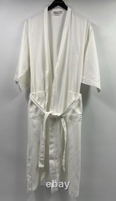 The Ritz-Carlton Cotton Waffle Knit Bath Robe White One Size NWOT