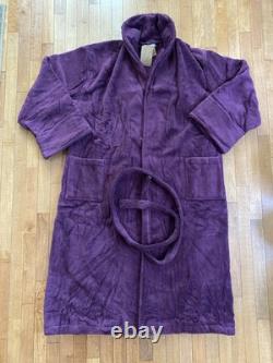 Thick Luxury Certified Organic Cotton Bath Robe Plum Purple Turkish Unisex 3XL