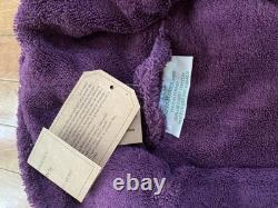Thick Luxury Certified Organic Cotton Bath Robe Plum Purple Turkish Unisex 3XL