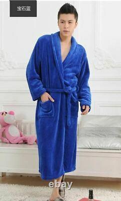 Thick flannel men's Bath Robes homewear sleepwear