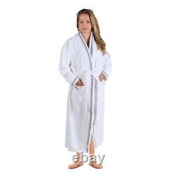Tinsel Turkish Cotton Kimono Terry Bath Robe Women Men Unisex Adults Bathrobe