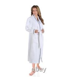 Tinsel Turkish Cotton Kimono Terry Bath Robe Women Men Unisex Adults Bathrobe