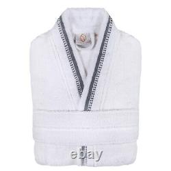 Tinsel Turkish Cotton Kimono Terry Bath Robe Women Men Unisex Adults Bathrobe