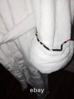 Tommy Bahama Bath Robe Men L/XL Embroidered Parrot With Flowers on Back NWT