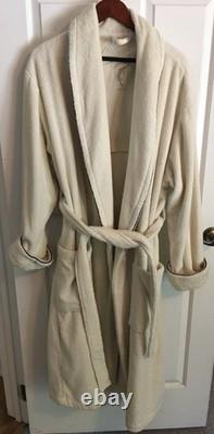 Tommy Bahama Bath Robe Men S/M Embroidered Marlin Fish With Flowers on Back Used