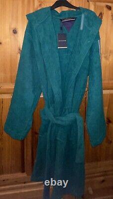 Tommy Hilfiger Evergreen Icon BathRobe Dressing Gown 100% Terry Cotton Size XL
