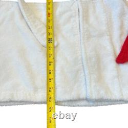 Tommy Hilfiger Logo Flag Bath Towel Robe Adult Unisex Red White Size L/XL