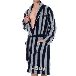 Tommy Hilfiger Men's Bathrobe Robe Bath Stripe Triad Heather