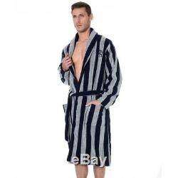 Tommy Hilfiger Men's Bathrobe Robe Bath Stripe Triad Heather