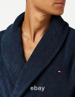 Tommy Hilfiger Men's Icon Bathrobe L, Blue (Navy Blazer)