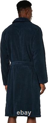 Tommy Hilfiger Men's Icon Bathrobe L, Blue (Navy Blazer)