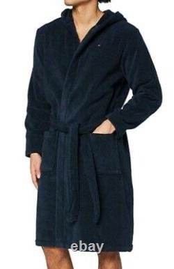 Tommy Hilfiger Men's Icon Hooded Bathrobe Christmas Gift Present Large Unisex