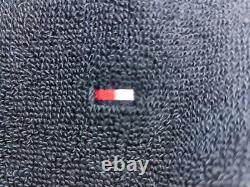 Tommy Hilfiger Mens Navy Heavy Cotton Plush Classic Shawl-Style Bathrobe Sz. XL