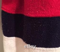 Tommy Hilfiger Mens Red White Blue Block Flag Logo Bath Robe Size S/M Vintage