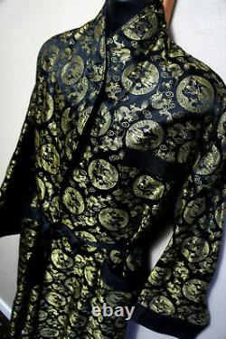 True Vintage Silk Dragon Vtg Chinese Smoking Robe Retro Bathrobe NWOT o94