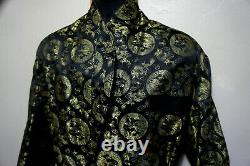 True Vintage Silk Dragon Vtg Chinese Smoking Robe Retro Bathrobe NWOT o94