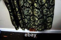 True Vintage Silk Dragon Vtg Chinese Smoking Robe Retro Bathrobe NWOT o94
