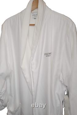 Trump Hotel Bathrobe Embroidery Hotel Logo NEW 2024 White Satin Style