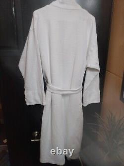 Trump Hotel Bathrobe Embroidery Hotel Logo NEW 2024 White Satin Style