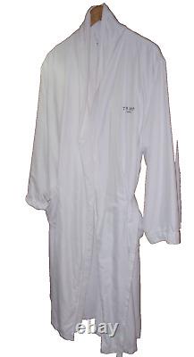 Trump Hotel Bathrobe Embroidery Hotel Logo NEW 2024 White Satin Style