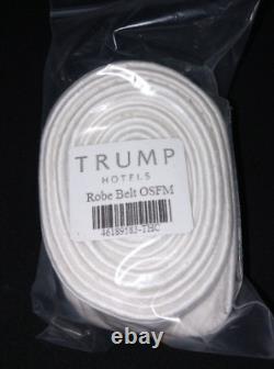 Trump Hotel Bathrobe Embroidery Hotel Logo NEW 2024 White Satin Style