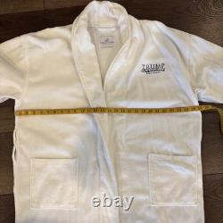 Trump International Beach Resort Hotels Bath Robe Terry White Logo One Sz L