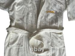 Trump Marina Bath Robe Unisex White Embroidered Logo Donald Trump One Size Fits