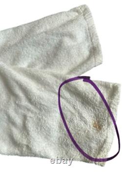 Trump Marina Bath Robe Unisex White Embroidered Logo Donald Trump One Size Fits