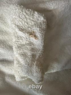 Trump Marina Bath Robe Unisex White Embroidered Logo Donald Trump One Size Fits