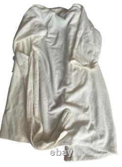 Trump Marina Bath Robe Unisex White Embroidered Logo Donald Trump One Size Fits