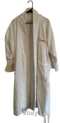 Trump Marina Bath Robe Unisex White Embroidered Logo Donald Trump One Size Fits