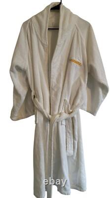 Trump Marina Bath Robe Unisex White Embroidered Logo Donald Trump One Size Fits