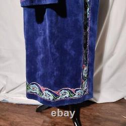 Tuskiiz Kazkh Embroidered Vintage Robe with Belt Vintage Amazing