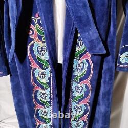 Tuskiiz Kazkh Embroidered Vintage Robe with Belt Vintage Amazing