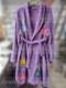 Tylar Durden FC Soft Bath Robe Terry Towel Coat for Unisex Purple White Sky Blue