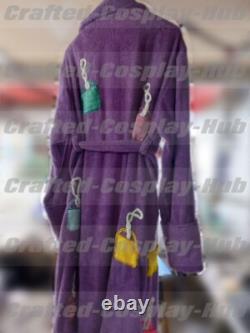 Tylar Durden FC Soft Bath Robe Terry Towel Coat for Unisex Purple White Sky Blue