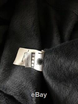 UGG Brunswick Soft Fleece Belt Hooded Bath Robe Black Bear Heather Size L XL Men