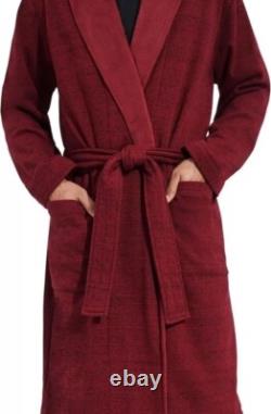 UGG Men's Robinson Robe, Dark Cherry Heather 10096932, Size XL/XXL NWT $148