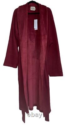 UGG Men's Robinson Robe, Dark Cherry Heather 10096932, Size XL/XXL NWT $148