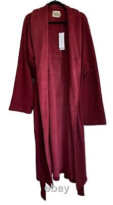 UGG Men's Robinson Robe, Dark Cherry Heather 10096932, Size XL/XXL NWT $148