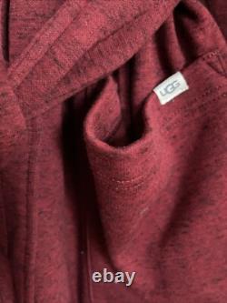 UGG Men's Robinson Robe, Dark Cherry Heather 10096932, Size XL/XXL NWT $148