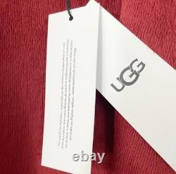 UGG Men's Shawl Collar Fleece Robe M/L Burgundy Red Plush Belted Lounge NWT